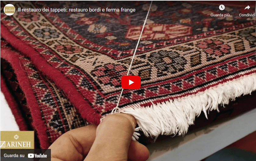 restauro bordi e ferma frange