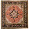Tappeto Persiano Tabriz 233x246cm visione dall'alto