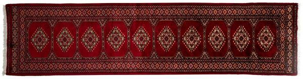 Tappeto Passatoia Pakistan Bukhara 304x75cm visione dall'alto