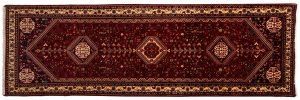 Tappeto Persiano Abadeh 287x90cm visione dall'alto