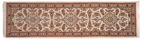 Tappeto Passatoia Persiano Kum 310x85cm visione dall'alto