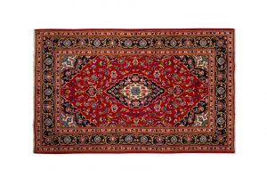 Tappeto Persiano Kashan 242x145cm visione dall'alto