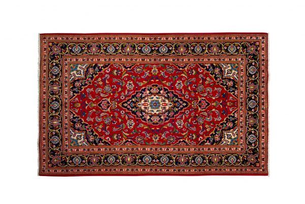 Tappeto Persiano Kashan 242x145cm visione dall'alto