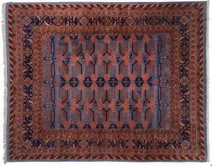 Tappeto Caucasico Samarcanda 304x240cm visione dall'alto