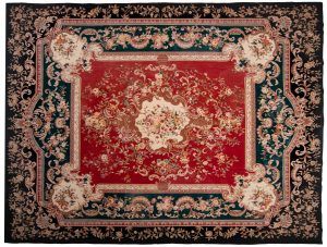 Tappeto Cinese Aubousson 310x233cm visione dall'alto