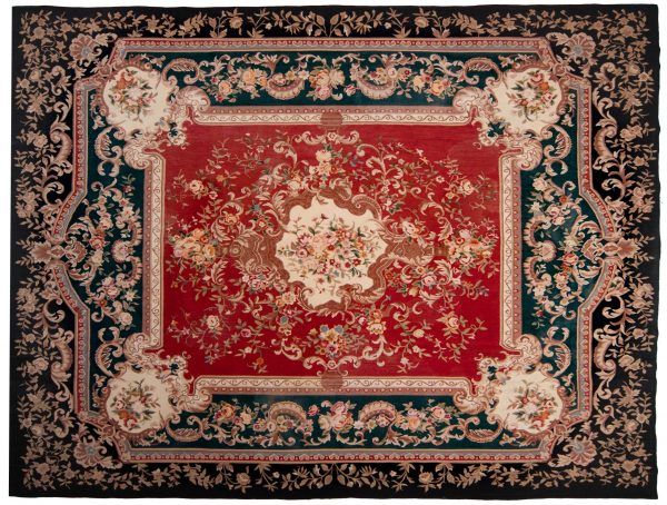 Tappeto Cinese Aubousson 310x233cm visione dall'alto