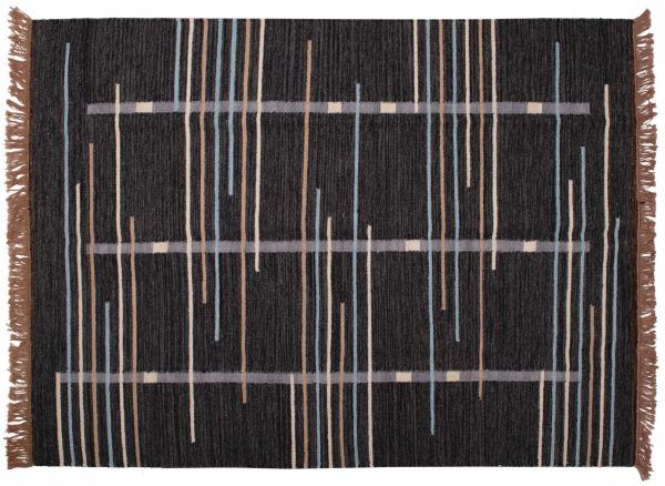 Tappeto indiano Kilim 175x128cm visione dall'alto