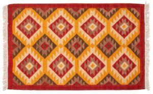 Tappeto Indiano Kilim 150x95cm visione frontale