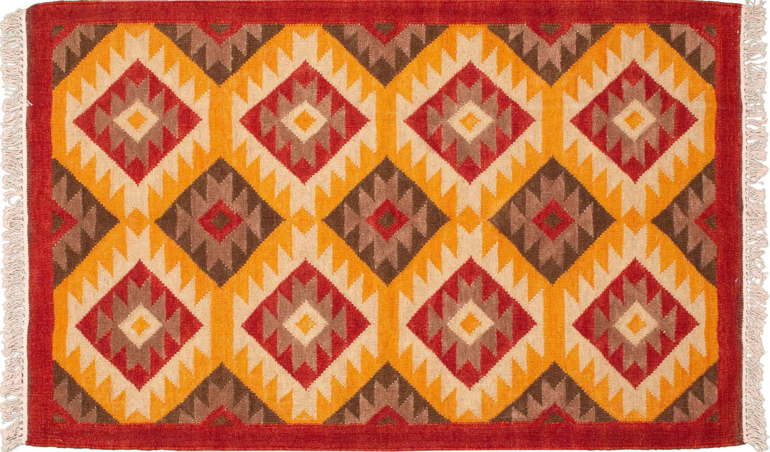 Tappeto Indiano Kilim 150x95cm visione frontale