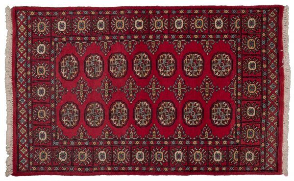 Tappeto Pakistano Mori Bukhara 149x91 cm visione dall'alto