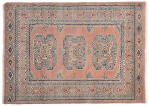 Tappeto Pakistano Kashmir 138x96cm visione dall'alto
