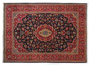 Tappeto Persiano Kashan 230x170cm visione dall'alto