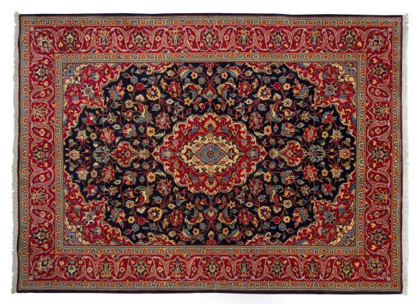 Tappeto Persiano Kashan 230x170cm visione dall'alto