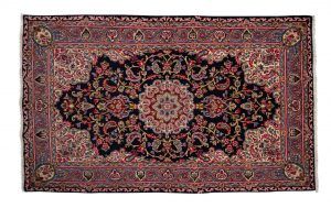 Tappeto Persiano Kerman 243x149cm visione dall'alto