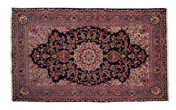 Tappeto Persiano Kerman 243x149cm visione dall'alto