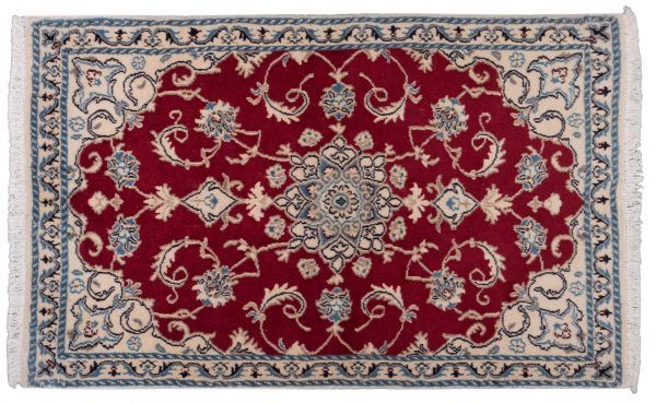 Tappeto Persiano Nain 140x88cm vista dell'alto
