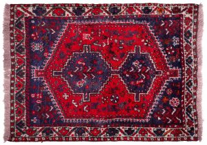 Tappeto Persiano Shiraz 143x107cm visione dall'alto