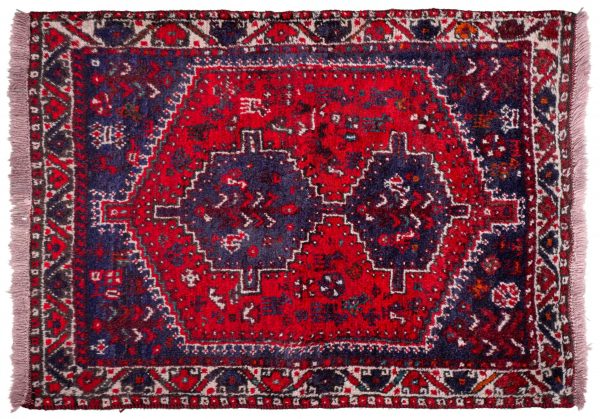 Tappeto Persiano Shiraz 143x107cm visione dall'alto