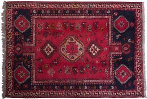 Tappeto Persiano Shiraz 277x196cm visione dall'alto