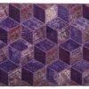 Tappeto Anatolico Patchwork 243x166 motivo geometrico visione dall'alto