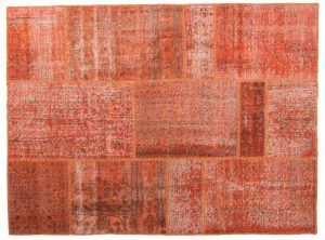 Tappeto Anatolico Patchwork 208X157 visione dall'alto