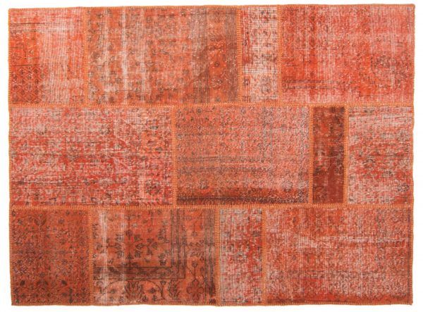 Tappeto Anatolico Patchwork 208X157 visione dall'alto