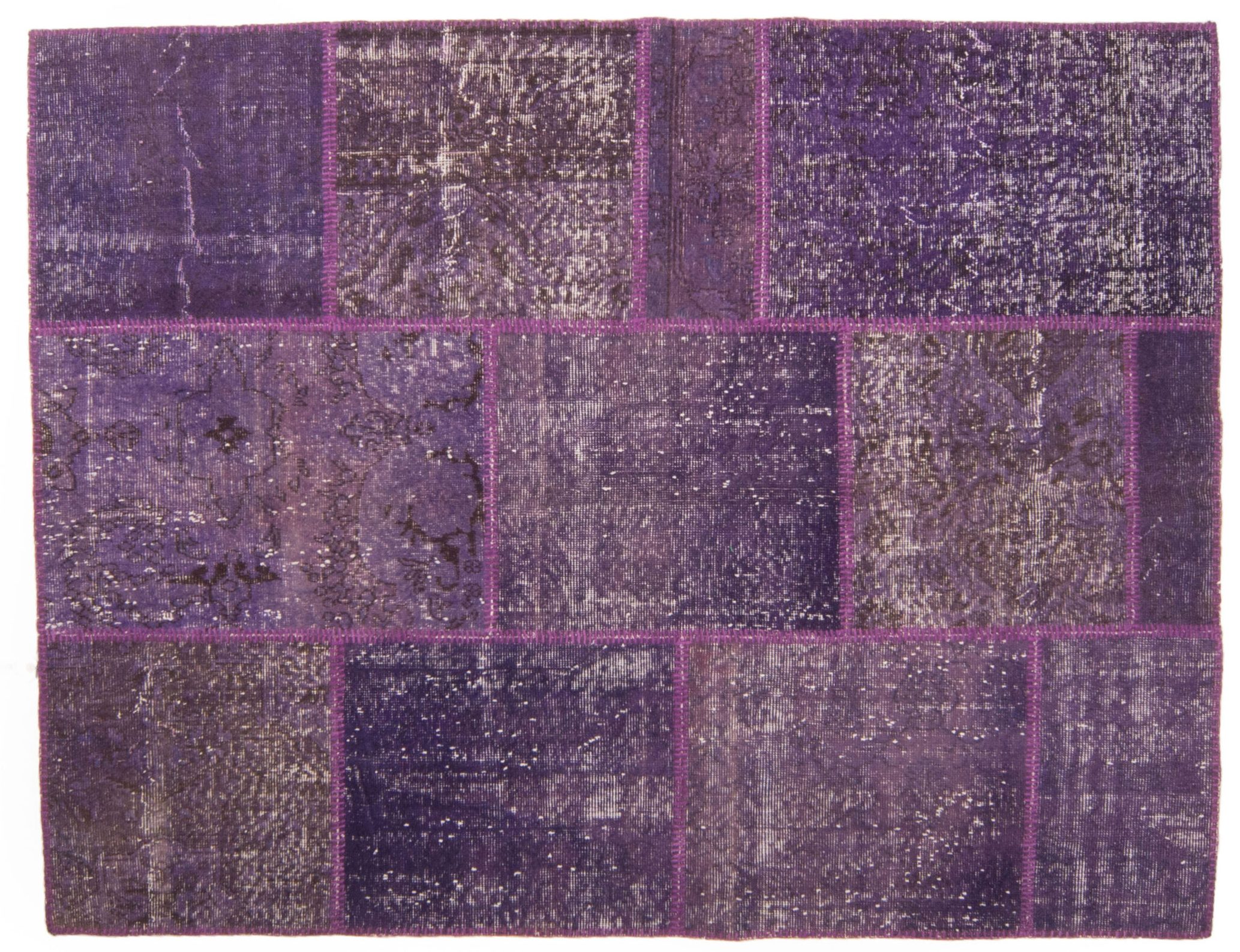 Tappeto Anatolico Patchwork 202x157 visione dall'alto