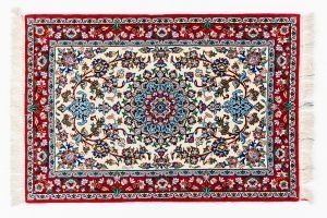 Tappeto persiano Isfahan. 103X79 visione dall'alto