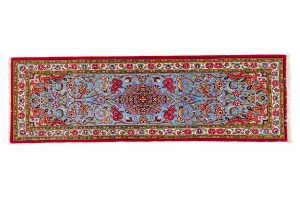 Tappeto Persiano Kum Kurk. 175X55 visione dall'alto