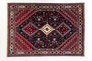 Tappeto Persiano Yalameh. 205X153 visione dall'alto