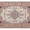 Tappeto Persiano Esfahan. 128X82 visione dall'alto