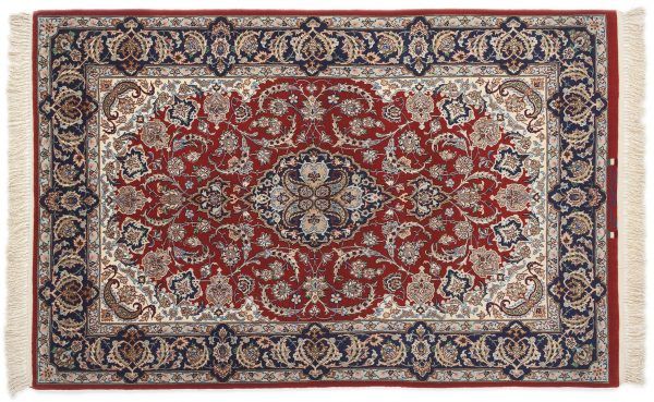 Esfahan - Tappeto Persiano 160X104cm. visione dall'alto