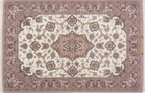 Tappeto Persiano Isfahan. 120X80 visione dall'alto