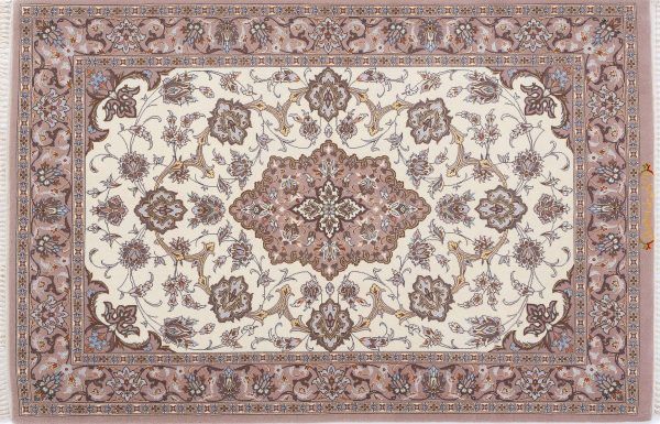 Tappeto Persiano Isfahan. 120X80 visione dall'alto