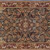 Tappeto Persiano Kashan. 208x128 visione dall'alto