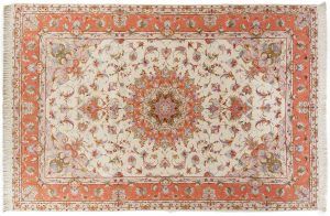 Tappeto Persiano Tabriz 60 300X200cm visione dall'alto