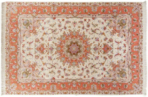 Tappeto Persiano Tabriz 60 300X200cm visione dall'alto