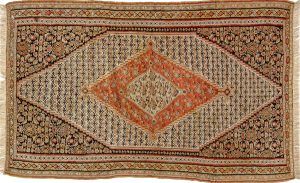 Tappeto Persiano Kilim Senneh. 196x120 visione dall'alto