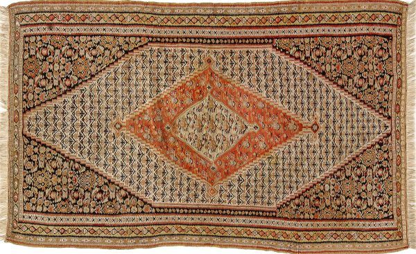 Tappeto Persiano Kilim Senneh. 196x120 visione dall'alto
