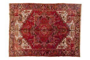 Tappeto Persiano Heritz. 335x250 visione dall'alto