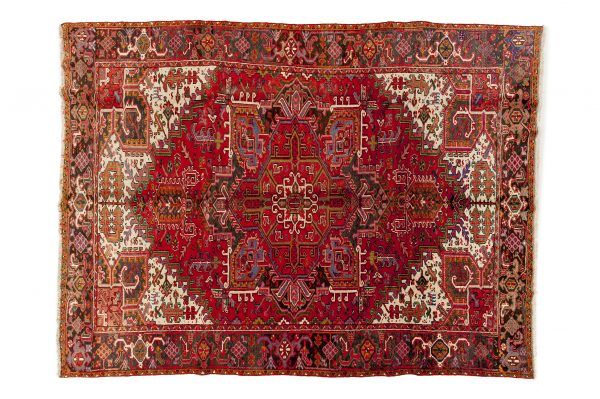 Tappeto Persiano Heritz. 335x250 visione dall'alto