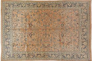 Tappeto Persiano Saruk. 370X274 visione dall'alto