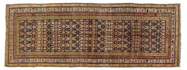 Tappeto Caucasico Karabag. 340x124 visione dall'alto