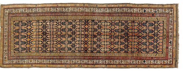 Tappeto Caucasico Karabag. 340x124 visione dall'alto