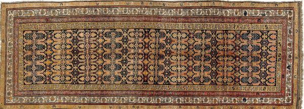 Tappeto Caucasico Karabag. 340x124 visione dall'alto