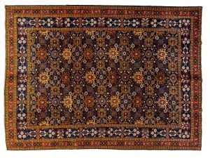 Tappeto Persiano Heritz. 345x260 visione dall'alto