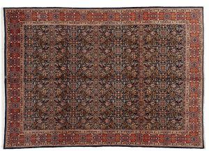 Tappeto Persiano Yazd. 364x256cm visione dall'alto