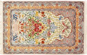 Tappeto Persiano Esfahan. 172X115 visione dall'alto