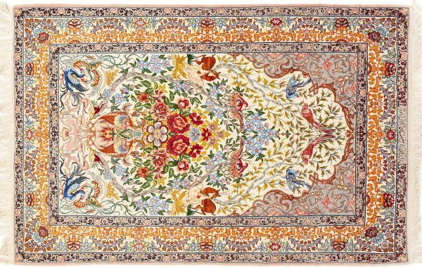 Tappeto Persiano Esfahan. 172X115 visione dall'alto