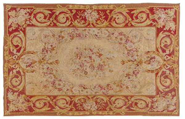 Tappeto Aubusson. 180X120 visione dall'alto